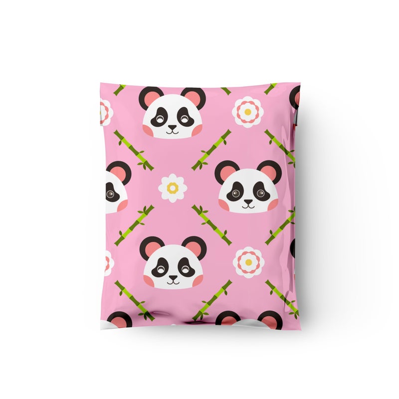 Pro Supply Global 10x13 (100) Pink Panda Designer Poly Mailers Shipping Envelopes Premium Printed Bags - Image 5